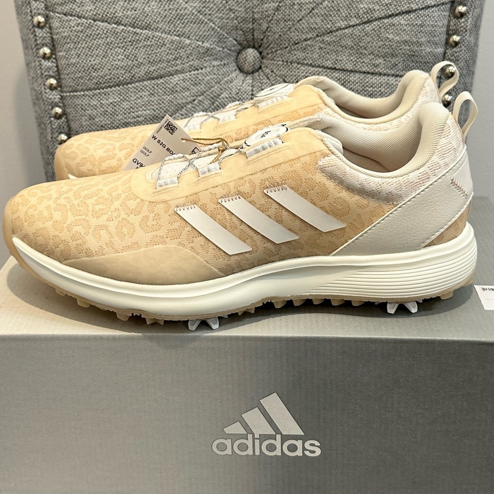 Adidas S2G Boa 23 Women’s Size 9.5 Golf Trainers Leopard Design GV9435